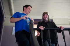 David Gedge and Damon Gough backstage @ Concorde 2, Brighton, Sussex, England. Sun, 28 Aug., 2011. 
(c) 2011 Auwyn.com All Rights Reserved