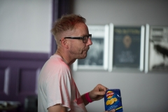 Darren Belk backstage at the The Edge of the Sea mini festival at Concorde2, Brighton - 24 Aug 20130824 2013