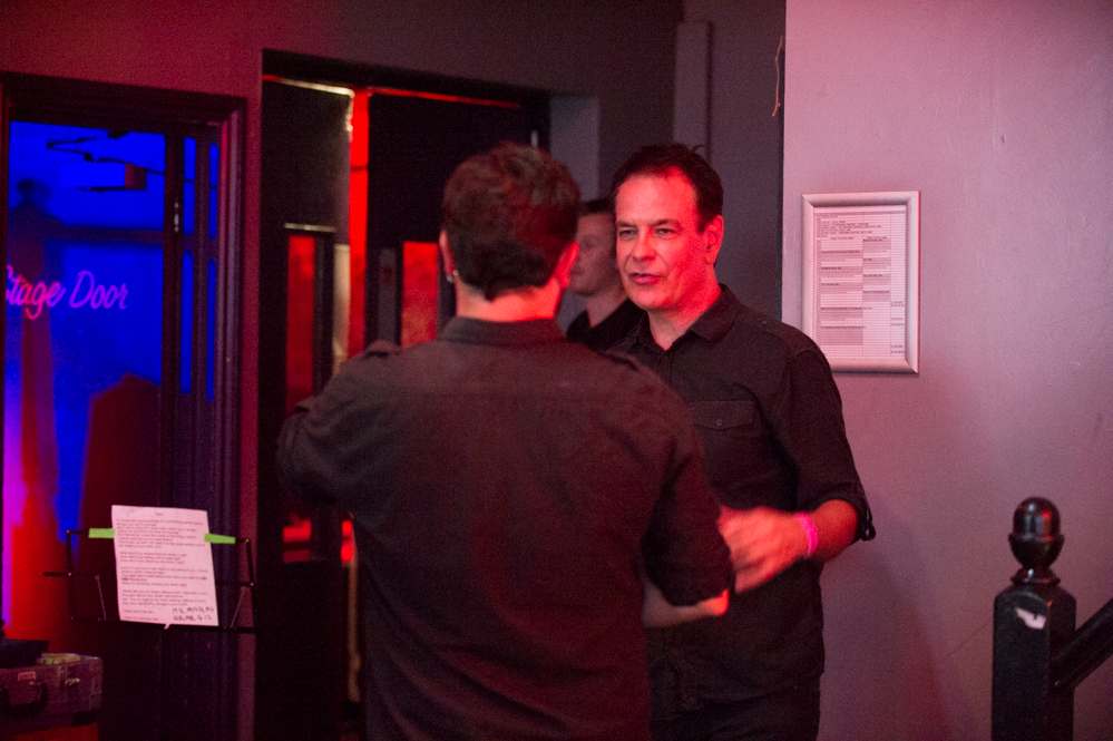 David Gedge and Patrick Alexander of The Wedding Present backstage at The Edge of the Sea mini festival at Concorde2, Brighton - 25 Aug 2013