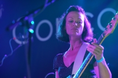 Katherine Wallinger of Cinerama on Le Bikini Stage at the At the Edge of the Sea at Concorde2, Brighton, Sussex- 20 Aug 2016