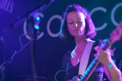 Katherine Wallinger of Cinerama on Le Bikini Stage at the At the Edge of the Sea at Concorde2, Brighton, Sussex- 20 Aug 2016