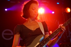 Katherine Wallinger playing with Cinerama on Le Bikini Stage at the At the Edge of the Sea at Concorde2, Brighton, Sussex- 20 Aug 2016