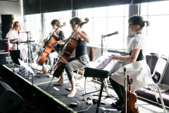 Collectress on the Swim Stage at the At the Edge of the Sea at Concorde2, Brighton, Sussex- 20 Aug 2016