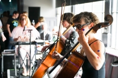 Collectress on the Swim Stage at the At the Edge of the Sea at Concorde2, Brighton, Sussex- 20 Aug 2016