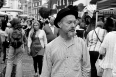 Shoppers @ Lewes Farmers Market, Lewes, Sussex, England. Sat, 6 Aug., 2011. 
(c) 2011 Auwyn.com All Rights Reserved