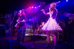 Miles Hunt and Erica Nockalls of the Wonderstuff at The Edge of the Sea mini festival at Concorde2, Brighton - 25 Aug 2013