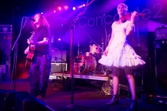 Miles Hunt and Erica Nockalls of the Wonderstuff at The Edge of the Sea mini festival at Concorde2, Brighton - 25 Aug 2013