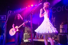 Miles Hunt and Erica Nockalls of the Wonderstuff at The Edge of the Sea mini festival at Concorde2, Brighton - 25 Aug 2013