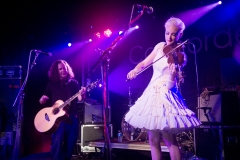 Miles Hunt and Erica Nockalls of the Wonderstuff at The Edge of the Sea mini festival at Concorde2, Brighton - 25 Aug 2013