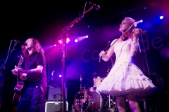 Miles Hunt and Erica Nockalls of the Wonderstuff at The Edge of the Sea mini festival at Concorde2, Brighton - 25 Aug 2013