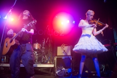 Miles Hunt and Erica Nockalls of the Wonderstuff at The Edge of the Sea mini festival at Concorde2, Brighton - 25 Aug 2013