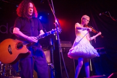 Miles Hunt and Erica Nockalls of the Wonderstuff at The Edge of the Sea mini festival at Concorde2, Brighton - 25 Aug 2013