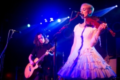 Miles Hunt and Erica Nockalls of the Wonderstuff at The Edge of the Sea mini festival at Concorde2, Brighton - 25 Aug 2013