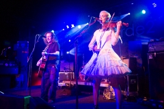 Miles Hunt and Erica Nockalls of the Wonderstuff at The Edge of the Sea mini festival at Concorde2, Brighton - 25 Aug 2013