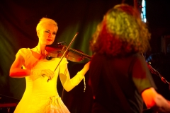 Miles Hunt and Erica Nockalls of the Wonderstuff at The Edge of the Sea mini festival at Concorde2, Brighton - 25 Aug 2013