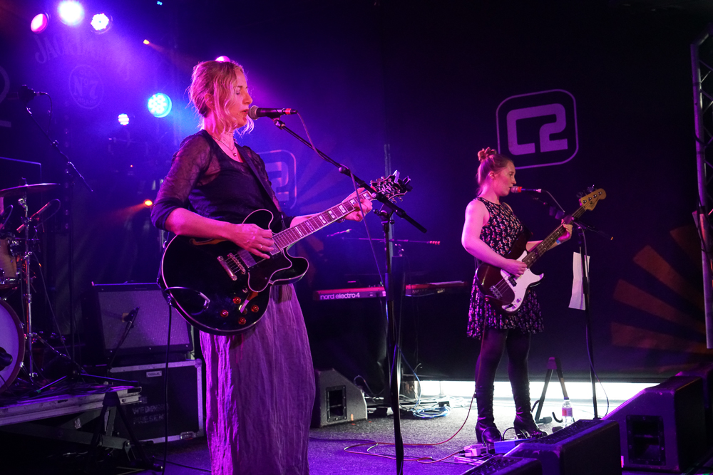 Terry de Castro and Danielle Wadey on Le Bikini Stage at the At the Edge of the Sea at Concorde2, Brighton, Sussex- 20 Aug 2016
