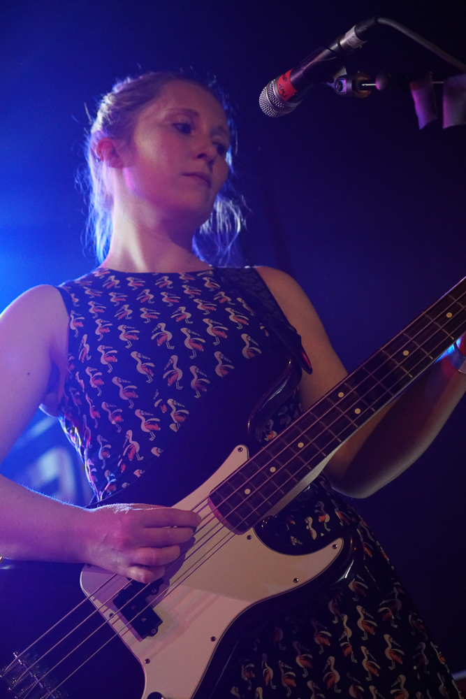 Danielle Wadey playing with Terry de Castro on Le Bikini Stage at the At the Edge of the Sea at Concorde2, Brighton, Sussex- 20 Aug 2016