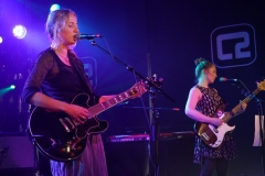 Terry de Castro with Danielle Wadey on Le Bikini Stage at the At the Edge of the Sea at Concorde2, Brighton, Sussex- 20 Aug 2016