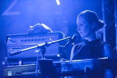 Danielle Wadey of The Wedding Present at The Edge of the Sea mini festival at Concorde2, Brighton - 25 Aug 2013