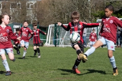 Lewes u8s Vs Woodingdean u8s at Nuffield Playing Fields, Woodingdean, Sussex; 24 Mar, 2019.