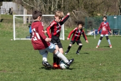 Lewes u8s Vs Woodingdean u8s at Nuffield Playing Fields, Woodingdean, Sussex; 24 Mar, 2019.