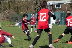 Lewes u8s Vs Woodingdean u8s at Nuffield Playing Fields, Woodingdean, Sussex; 24 Mar, 2019.