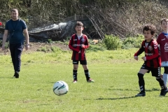 Lewes u8s Vs Woodingdean u8s at Nuffield Playing Fields, Woodingdean, Sussex; 24 Mar, 2019.