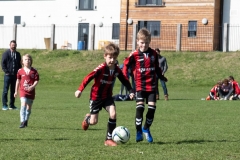 Lewes u8s Vs Woodingdean u8s at Nuffield Playing Fields, Woodingdean, Sussex; 24 Mar, 2019.