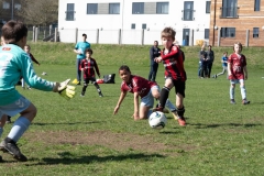 Lewes u8s Vs Woodingdean u8s at Nuffield Playing Fields, Woodingdean, Sussex; 24 Mar, 2019.