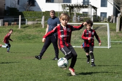 Lewes u8s Vs Woodingdean u8s at Nuffield Playing Fields, Woodingdean, Sussex; 24 Mar, 2019.