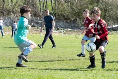 Lewes u8s Vs Woodingdean u8s at Nuffield Playing Fields, Woodingdean, Sussex; 24 Mar, 2019.