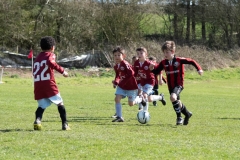 Lewes u8s Vs Woodingdean u8s at Nuffield Playing Fields, Woodingdean, Sussex; 24 Mar, 2019.