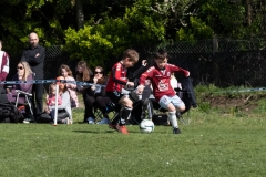 Lewes u8s Vs Woodingdean u8s at Nuffield Playing Fields, Woodingdean, Sussex; 24 Mar, 2019.