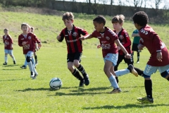 Lewes u8s Vs Woodingdean u8s at Nuffield Playing Fields, Woodingdean, Sussex; 24 Mar, 2019.