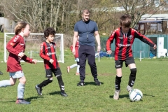 Lewes u8s Vs Woodingdean u8s at Nuffield Playing Fields, Woodingdean, Sussex; 24 Mar, 2019.