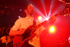 Yan and Noble of British Sea Power on Le Bikini Stage at the At the Edge of the Sea at Concorde2, Brighton, Sussex- 20 Aug 2016