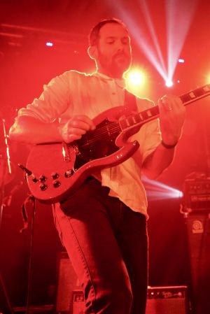 Yan and Noble of British Sea Power at the At the Edge of the Sea mini festival curated by The Wedding Present at Concorde2 in Brighton