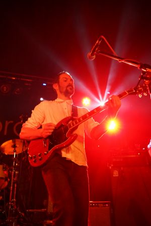 Yan and Noble of British Sea Power at the At the Edge of the Sea mini festival curated by The Wedding Present at Concorde2 in Brighton