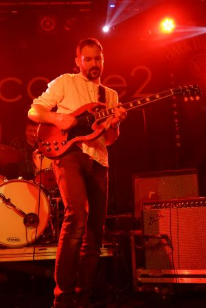 Yan and Noble of British Sea Power at the At the Edge of the Sea mini festival curated by The Wedding Present at Concorde2 in Brighton