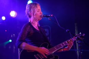 Terry de Castro at the At the Edge of the Sea mini festival curated by The Wedding Present at Concorde2 in Brighton