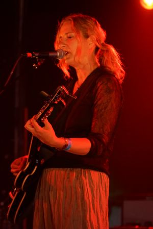 Terry de Castro at the At the Edge of the Sea mini festival curated by The Wedding Present at Concorde2 in Brighton