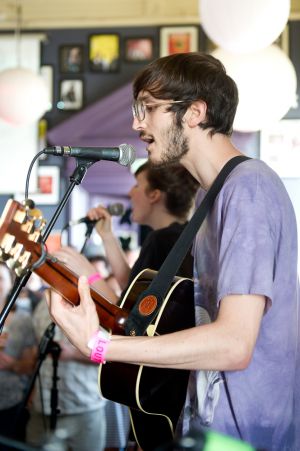 Summer Camp performing at the At the Edge of the Sea one-day festival hosted by The Wedding Present