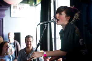 Summer Camp performing at the At the Edge of the Sea one-day festival hosted by The Wedding Present