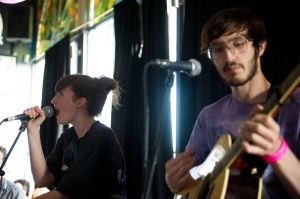 Summer Camp performing at the At the Edge of the Sea one-day festival hosted by The Wedding Present