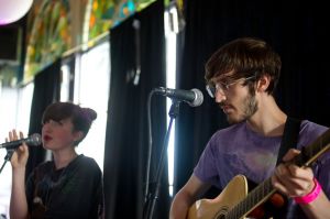 Summer Camp performing at the At the Edge of the Sea one-day festival hosted by The Wedding Present