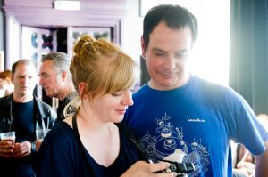 David Gedge with Jessica McMillan at the At the Edge of the Sea one-day festival hosted by The Wedding Present