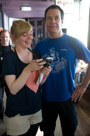 David Gedge with Jessica McMillan at the At the Edge of the Sea one-day festival hosted by The Wedding Present