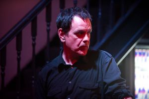 David Gedge backstage at the At the Edge of the Sea one-day festival hosted by The Wedding Present