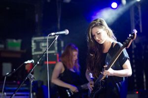 Bird perform at the annual, bank holiday extravaganza At the Edge of the Sea, hosted by The Wedding Present at Concorde2 in Brighton, August 24, 2014.