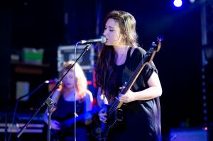 Bird perform at the annual, bank holiday extravaganza At the Edge of the Sea, hosted by The Wedding Present at Concorde2 in Brighton, August 24, 2014.